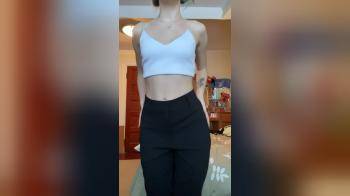 video of Petite girl looses her clothes
