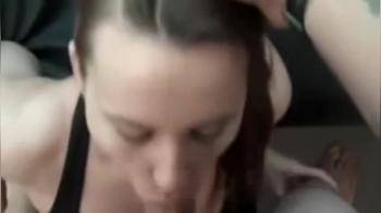 video of Sucking cock and getting her tits out to go topless