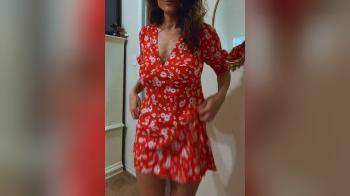video of Nice MILF in summer dress