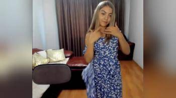 video of strip off blue dress