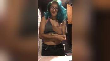 video of Strip teasing her latin body