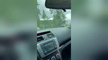 video of Girl fingering in the car