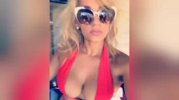 video of Big tits blonde in bikini