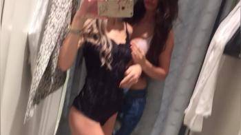 video of Two hot girls out shopping and enjoying each other