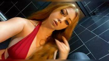 video of Red Head flashing tits