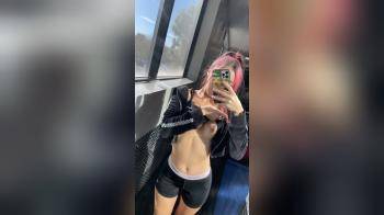 video of Flashing my tits at the gym