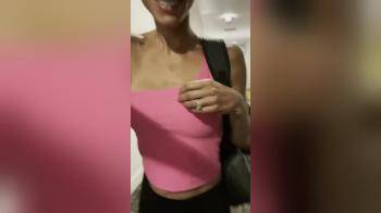 video of Flashing tits in the mall