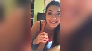 video of Cute girl, adorable smile, great bj