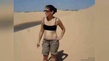 video of flashing in desert