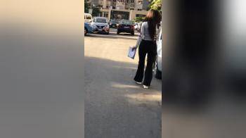 video of Girl with tight ass pants 4