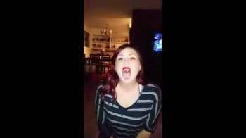 video of Amateur girls takes a facials and says thank you