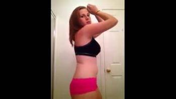 video of chubby girl strip tease