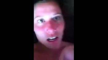 video of big facial on her sunburned face