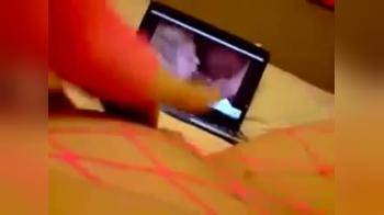 video of girl fingering while watching porn