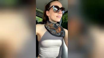 video of Letting titties free in traffic
