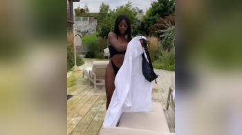 video of Sweet ebony in bikini