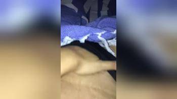 video of horny amateur girl selfie fingering her wet hairy pussy
