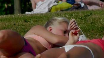 video of Spying on couple of college hotties in bikini in the park