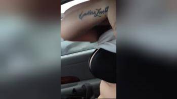 video of GF in her bra in the car
