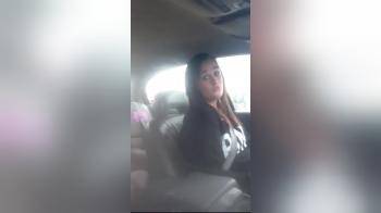 video of In the car sucking on dildo