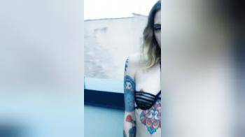 video of Small tits tattoed girl naked