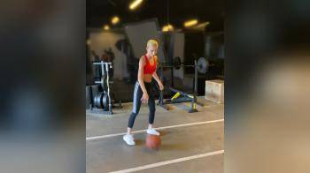 video of Basketball girl blondes ass