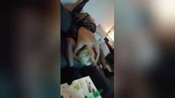 video of Dutch blonde wife acrobatics on the couch 69