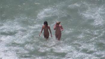 video of 2 naked beach girls
