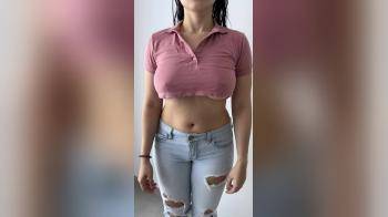 video of Are you a fan of big titties in small shirts