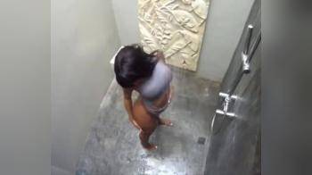 video of Shower filmed fun for interracial couple