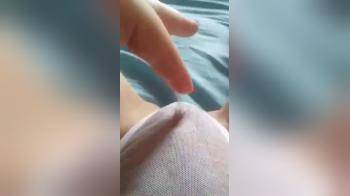 video of showing how wet her panties are