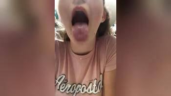video of girl trying ahegao for the first time