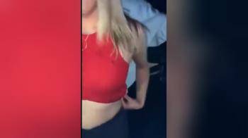 video of party girl with champagne