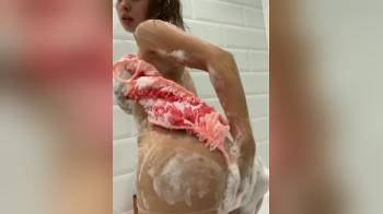 video of she is soaping up for you