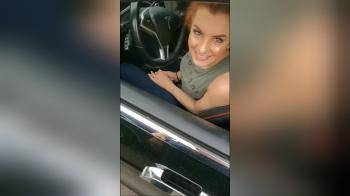 video of TEEN TAKES CUM SHOT IN MOUTH WHILE DRIVING A TESLA
