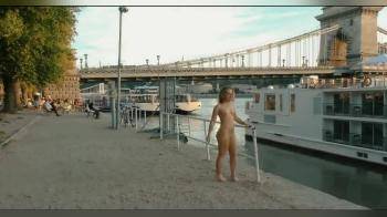 video of Naked Showoff In Budapest