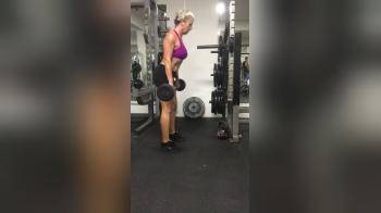video of Granny at the gym 3
