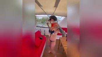 video of sucking off some friends during a trip with their boat