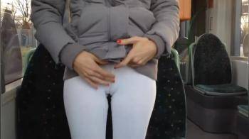 video of Flashing and sucking cock on public bus