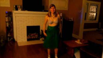 video of Shy, average wife strips