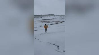 video of Dared her to do a naked snow angel