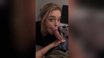 video of Amazing blowjob with a strange cock