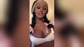 video of cute ebony teen flashes tits