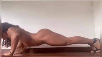 video of Latin fitness model naked