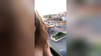 video of naked on the balcony