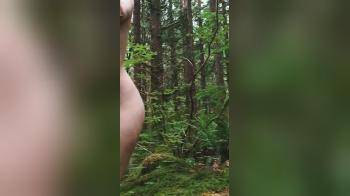 video of Nude Forest Walk nature