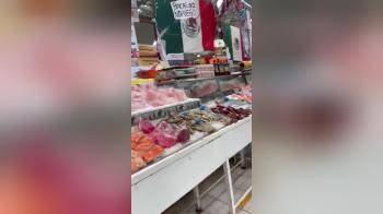 video of Slutty walk through the market