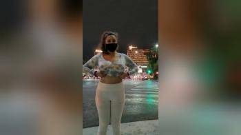 video of Parking lot flash boobs