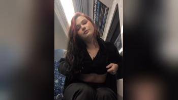 video of hot goth flashes tits on the train