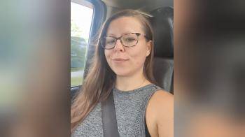 video of nice automobile tit drop kept seatbelt on